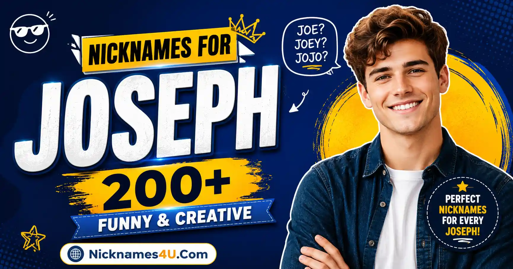 Nicknames for Joseph 200+ Funny & Creative