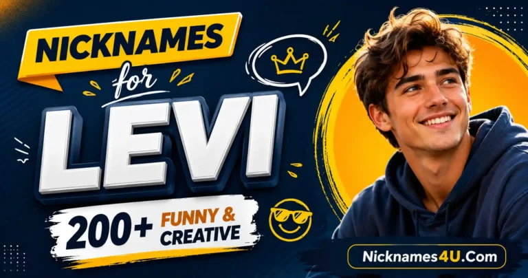 Nicknames for Levi 200+ Funny & Creative