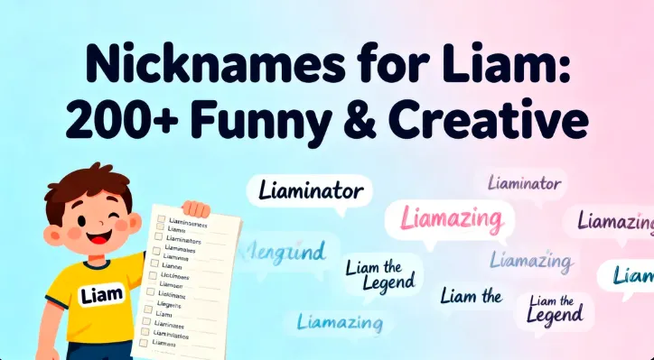 Nicknames for Liam 200+ Funny & Creative