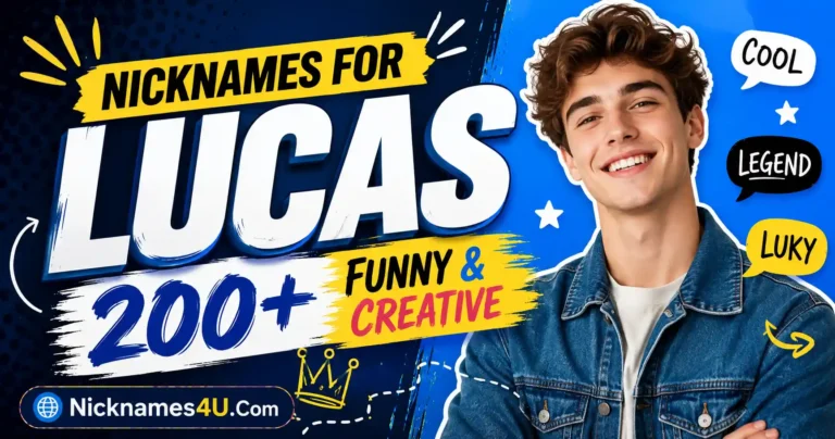 Nicknames for Lucas 200+ Funny & Creative
