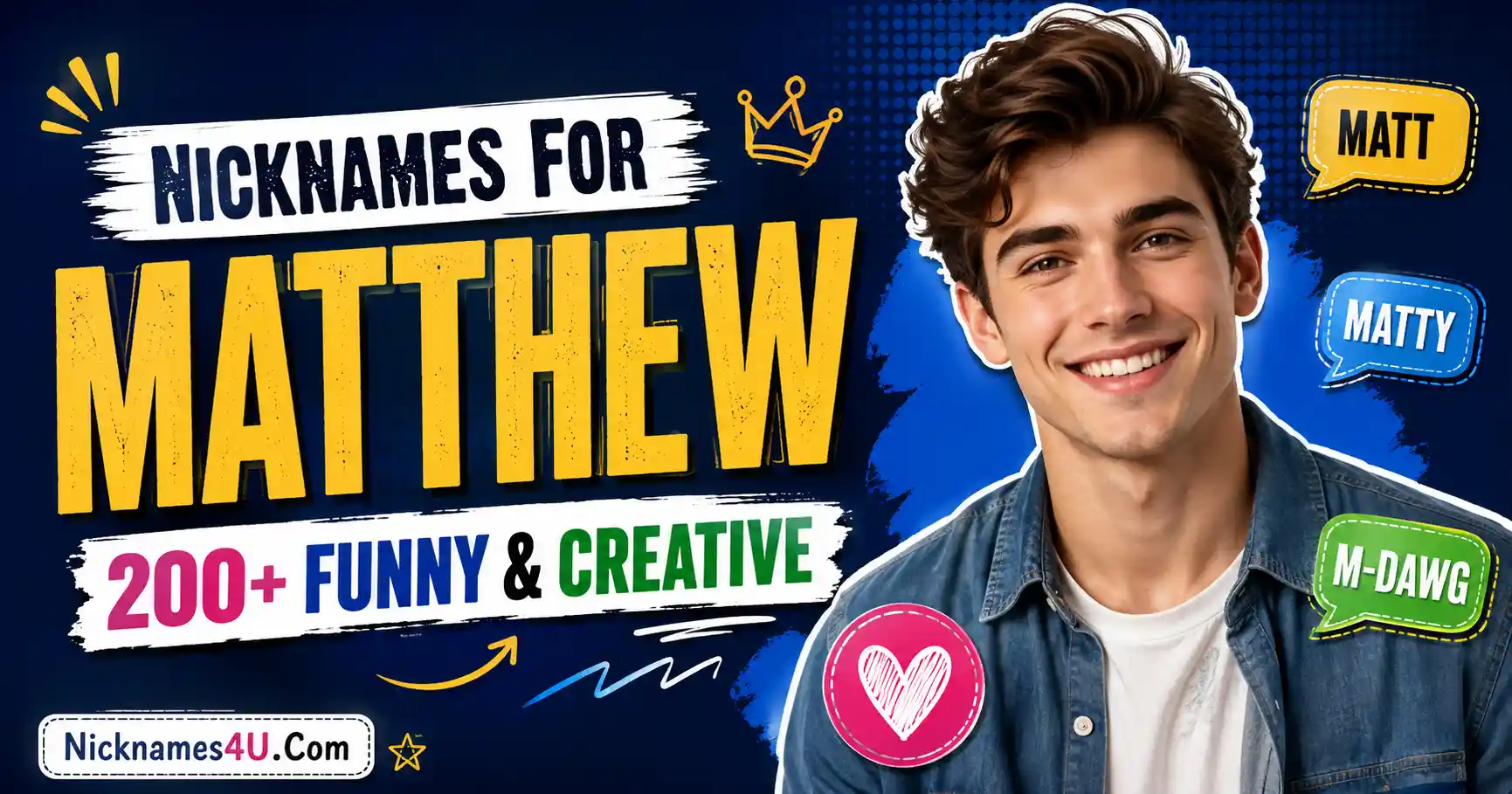 Nicknames for Matthew 200+ Funny & Creative
