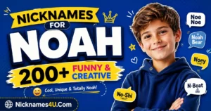 Nicknames for Noah 200+ Funny & Creative