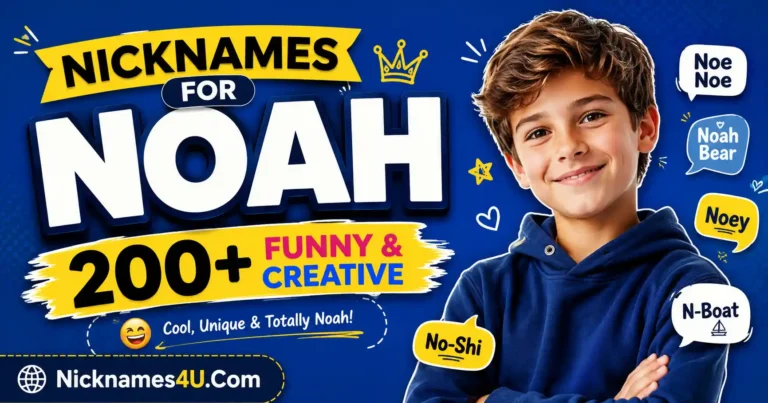 Nicknames for Noah 200+ Funny & Creative