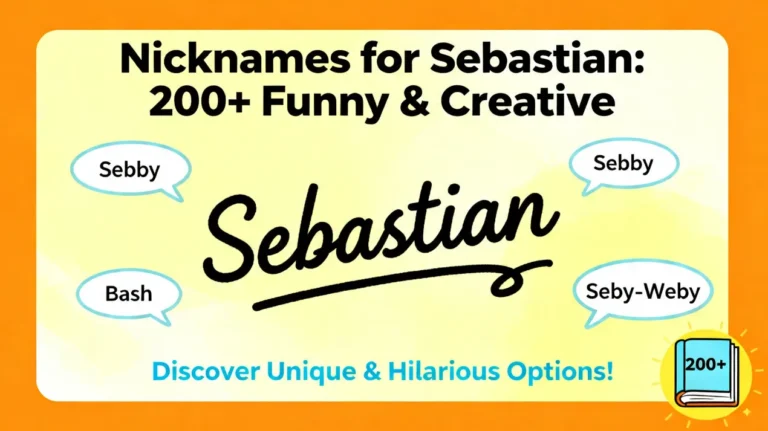 Nicknames for Sebastian 200+ Funny & Creative