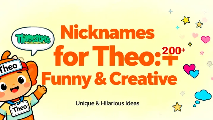 Nicknames for Theo 200+ Funny & Creative