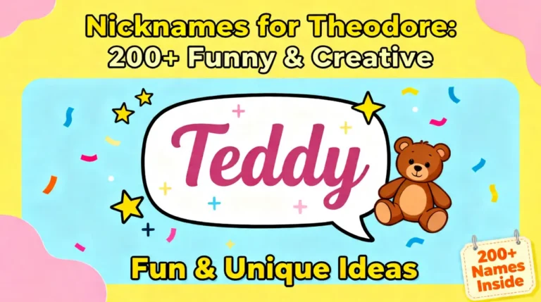 Nicknames for Theodore 200+ Funny & Creative