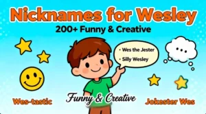 Nicknames for Wesley 200+ Funny & Creative