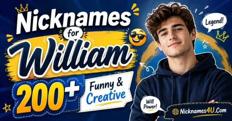 Nicknames for William 200+ Funny & Creative