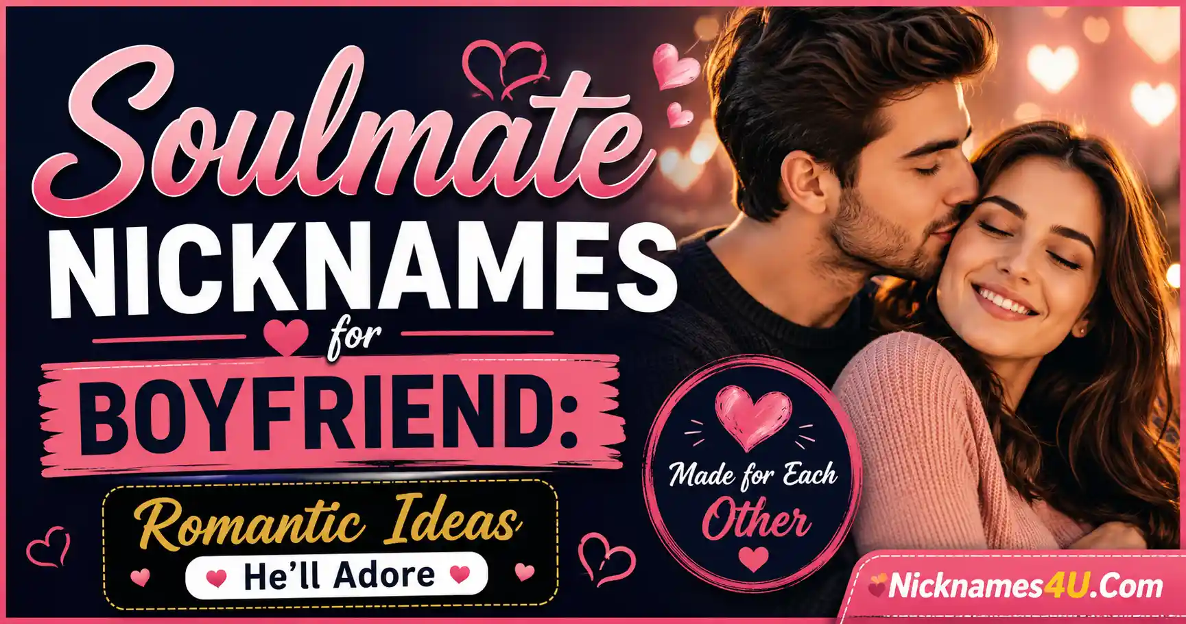 Soulmate Nicknames for Boyfriend: Romantic Ideas He'll Adore