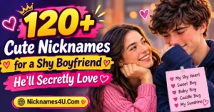 120+ Cute Nicknames for a Shy Boyfriend He’ll Secretly Love