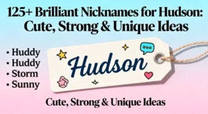 125+ Brilliant Nicknames for Hudson Cute, Strong & Unique Ideas
