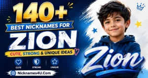 140+ Best Nicknames for Zion Cute, Strong & Unique Ideas