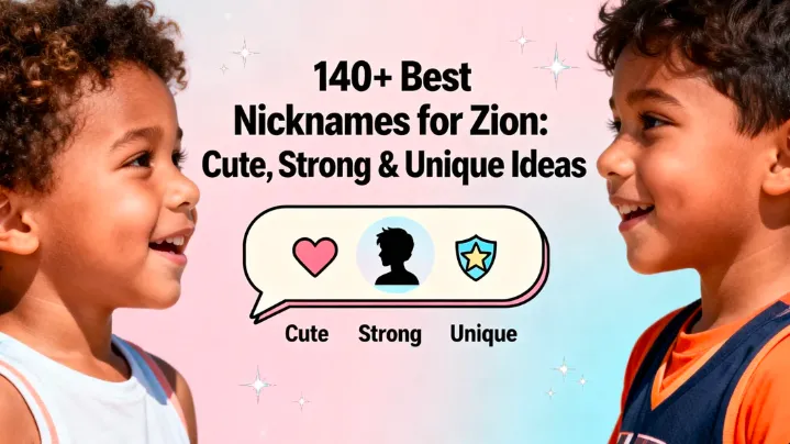 140+ Best Nicknames for Zion Cute, Strong & Unique Ideas