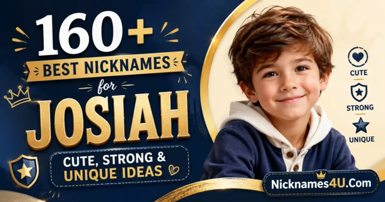 160+ Best Nicknames for Josiah Cute, Strong & Unique Ideas