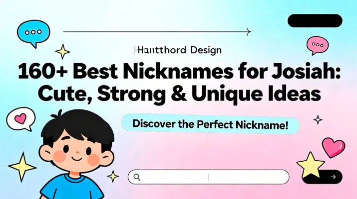 160+ Best Nicknames for Josiah Cute, Strong & Unique Ideas
