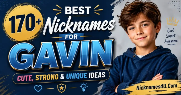 170+ Best Nicknames for Gavin Cute, Strong & Unique Ideas
