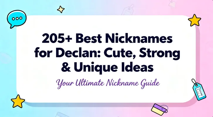 205+ Best Nicknames for Declan Cute, Strong & Unique Ideas