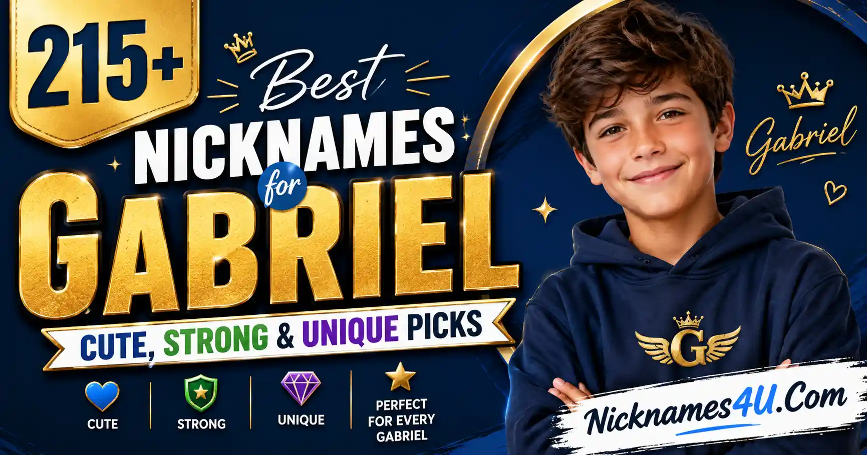 215+ Best Nicknames for Gabriel Cute, Strong & Unique Picks