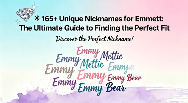 💎 165+ Unique Nicknames for Emmett The Ultimate Guide to Finding the Perfect Fit
