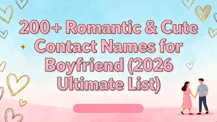 200+ Romantic & Cute Contact Names for Boyfriend (2026 Ultimate List)