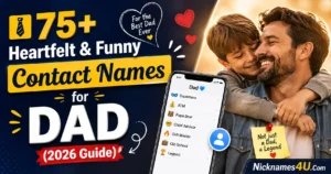 👔 75+ Heartfelt & Funny Contact Names for Dad (2026 Guide)