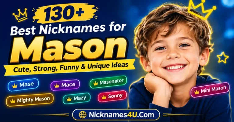 130+ Best Nicknames for Mason Cute, Strong, Funny & Unique Ideas