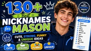 130+ Best Nicknames for Mason Cute, Strong, Funny & Unique Ideas