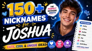 150+ Nicknames for Joshua Cute, Cool & Unique Ideas