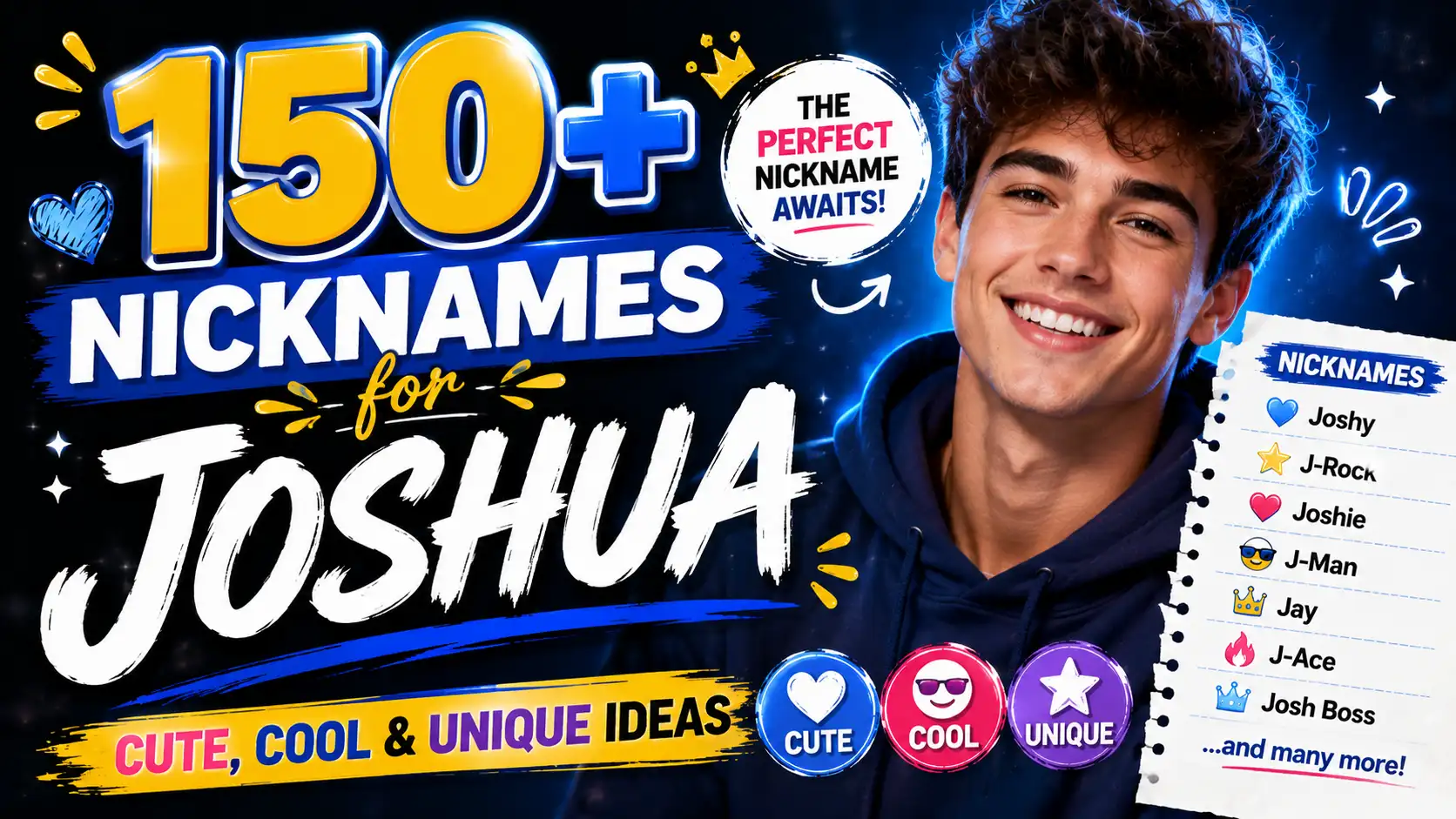 150+ Nicknames for Joshua Cute, Cool & Unique Ideas
