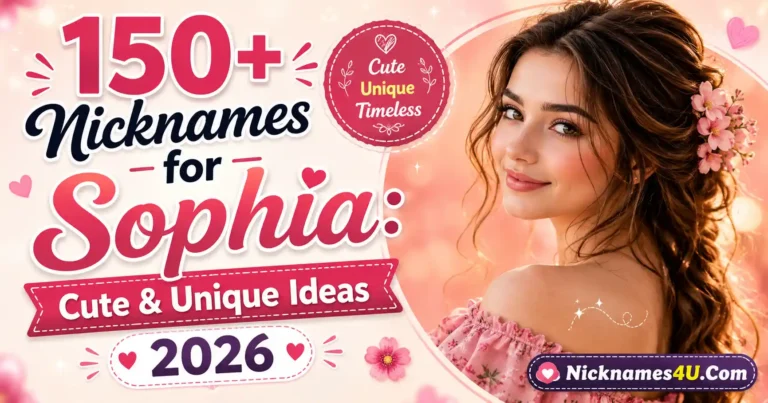 150+ Nicknames for Sophia Cute & Unique Ideas 2026 🌸