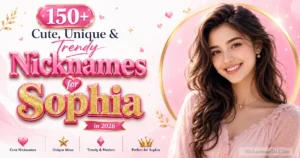 150+ Nicknames for Sophia Cute & Unique Ideas 2026 🌸