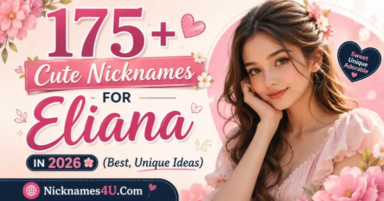 175+ Cute Nicknames for Eliana in 2026 (Best, Unique Ideas)🌸