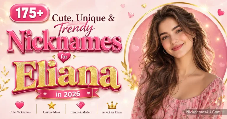 175+ Cute Nicknames for Eliana in 2026 (Best, Unique Ideas)🌸