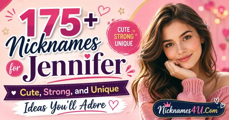 175+ Nicknames for Jennifer Cute, Strong, and Unique Ideas You’ll Adore