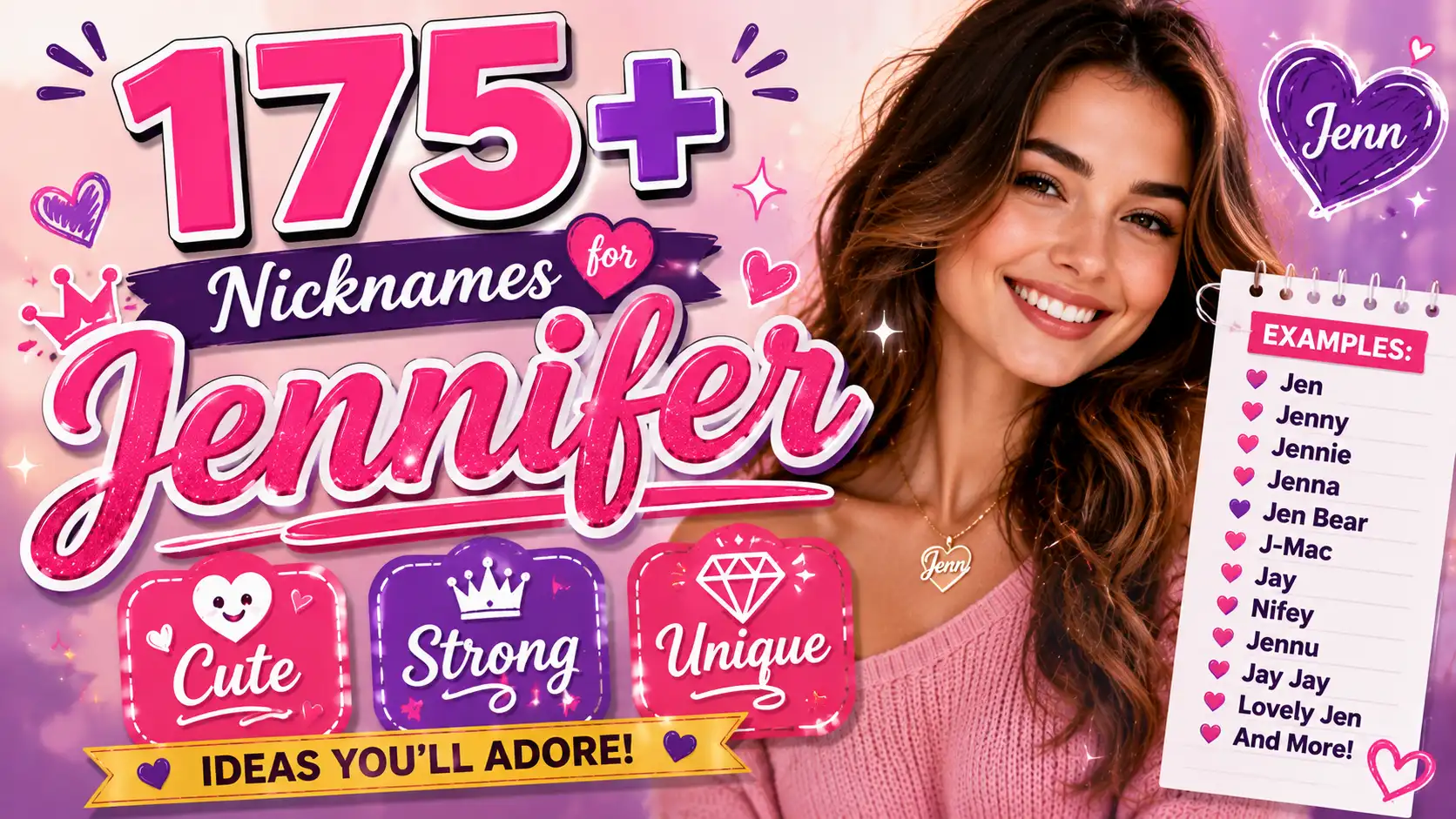 175+ Nicknames for Jennifer Cute, Strong, and Unique Ideas You’ll Adore