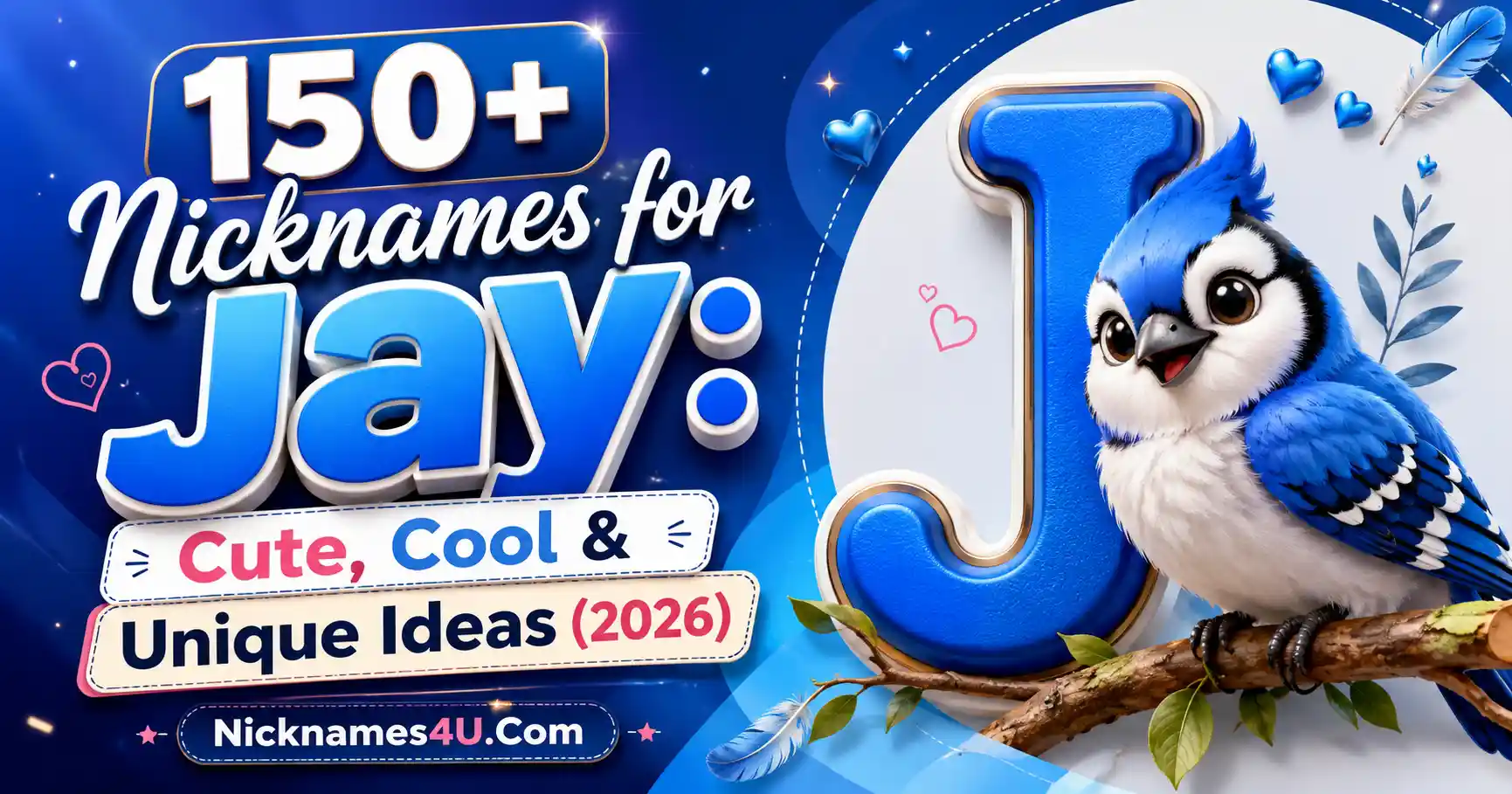 150+ Nicknames for Jay Cute, Cool & Unique Ideas (2026) 🐦