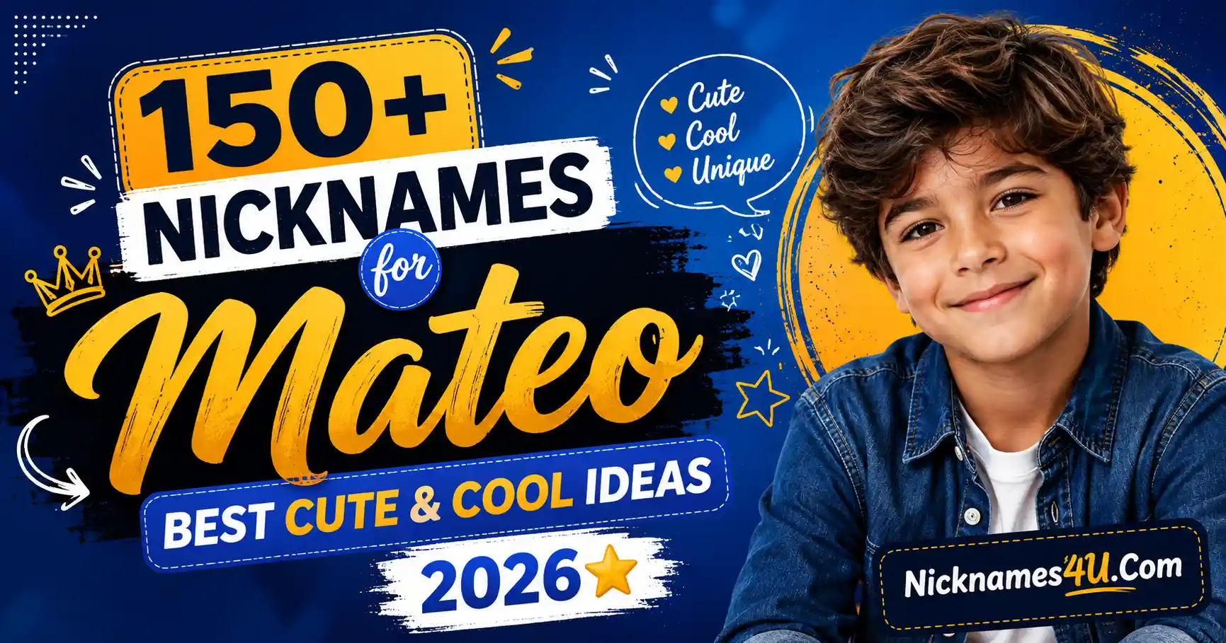 150+ Nicknames for Mateo Best Cute & Cool Ideas 2026🌟