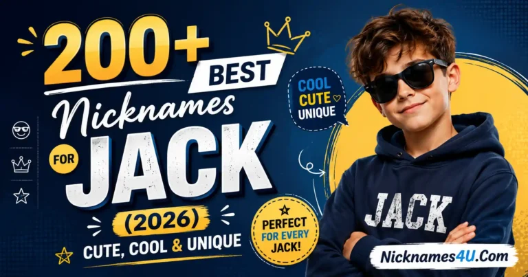 200+ Best Nicknames for Jack (2026) – Cute, Cool & Unique