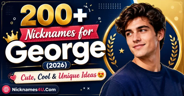 200+ Nicknames for George (2026) – Cute, Cool & Unique Ideas😍