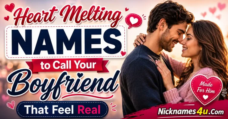Heart Melting Names to Call Your Boyfriend That Feel Real