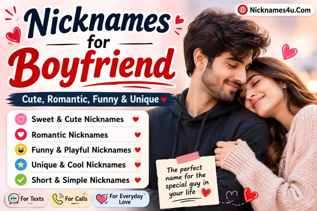 Nicknames for Boyfriend image