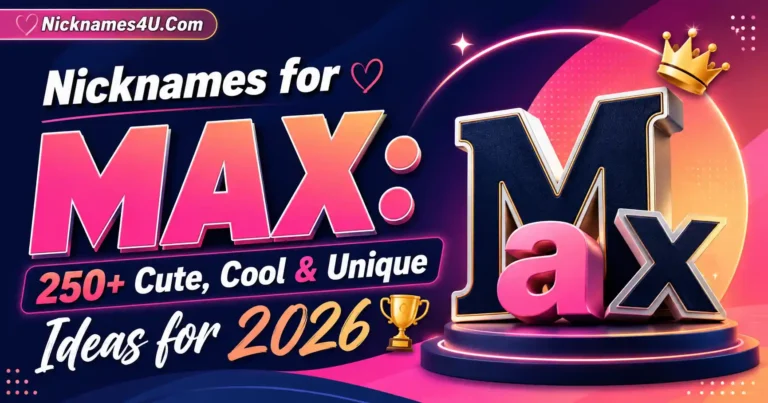 Nicknames for Max 250+ Cute, Cool & Unique Ideas for 2026🏆