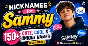 Nicknames for Sammy 150+ Cute, Cool & Unique Names (2026 Guide)