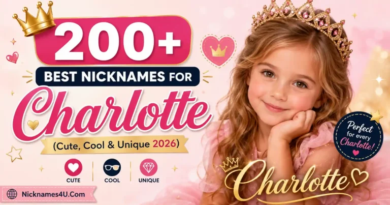 👑 200+ Best Nicknames for Charlotte (Cute, Cool & Unique 2026)