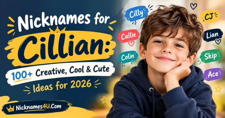 Nicknames for Cillian 100+ Creative, Cool & Cute Ideas for 2026