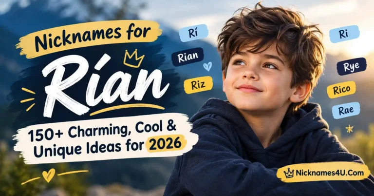 Nicknames for Rían 150+ Charming, Cool & Unique Ideas for 2026