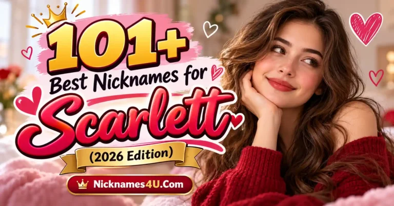 101+ Best Nicknames for Scarlett (2026 Edition)