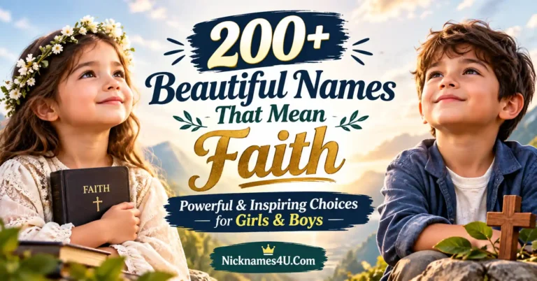 200+ Beautiful Names That Mean Faith Powerful & Inspiring Choices for Girls & Boys