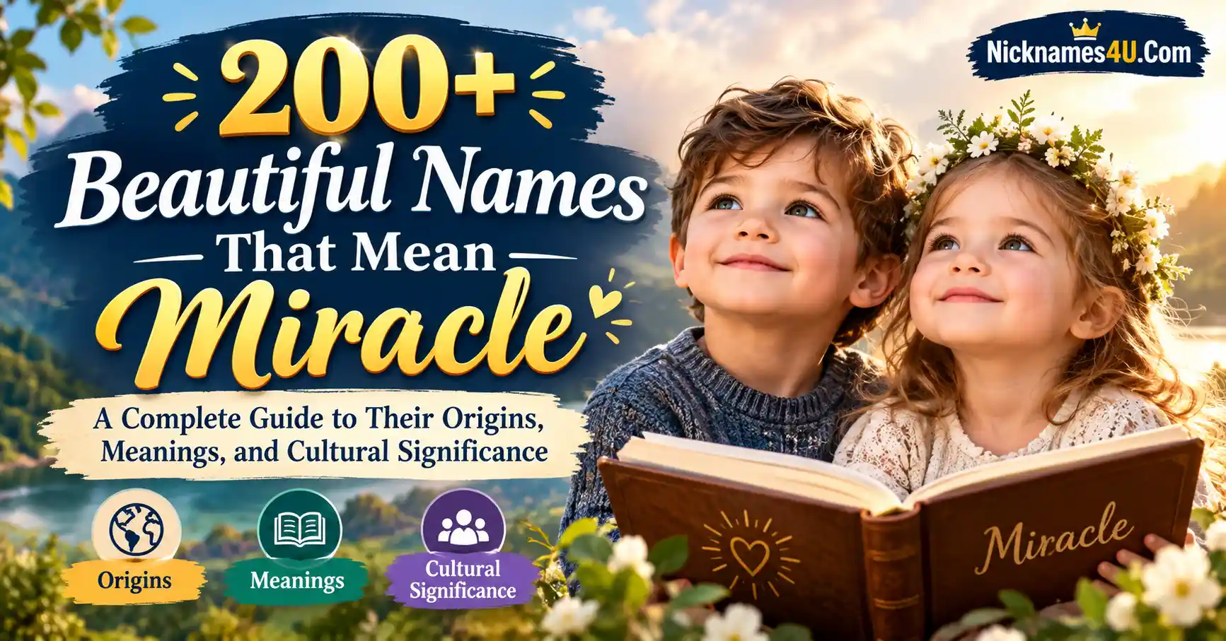 200+ Beautiful Names That Mean Miracle A Complete Guide to Their Origins, Meanings, and Cultural Significance