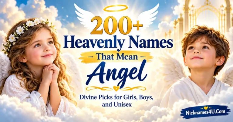 200+ Heavenly Names That Mean Angel Divine Picks for Girls, Boys, and Unisex